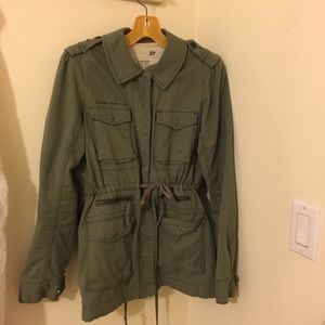 Green light fall jacket